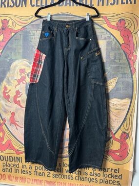 Aelfric Eden Baggy Barrel Wide Leg Denim Jeans